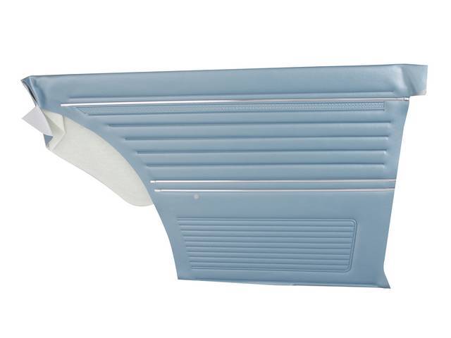 PANEL SET, Inside Quarter, Std, Light Blue, *Platinum Edition*   <p><strong>Note:</strong></p><p>Note: These panels do not include the top garnish rails (usually plastic or metal) or the windowfelts. Windowfelts can be purchased separately from NPD, the c