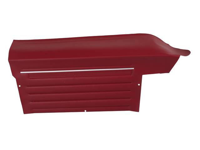 PANEL SET, Inside Quarter, Std, Red, *Platinum Edition*   <p><strong>Note:</strong></p><p>Note: These panels do not include the top garnish rails (usually plastic or metal) or the windowfelts. Windowfelts can be purchased separately from NPD, the customer