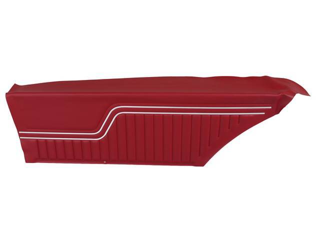 PANEL SET, Inside Quarter, Std, Red, *Platinum Edition*   <p><strong>Note:</strong></p><p>Note: These panels do not include the top garnish rails (usually plastic or metal) or the windowfelts. Windowfelts can be purchased separately from NPD, the customer