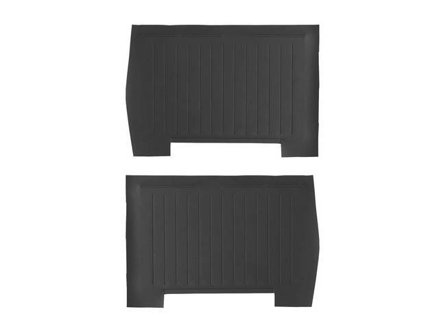 PANEL SET, Premium, Inside Quarter, Black, seville grain vinyl