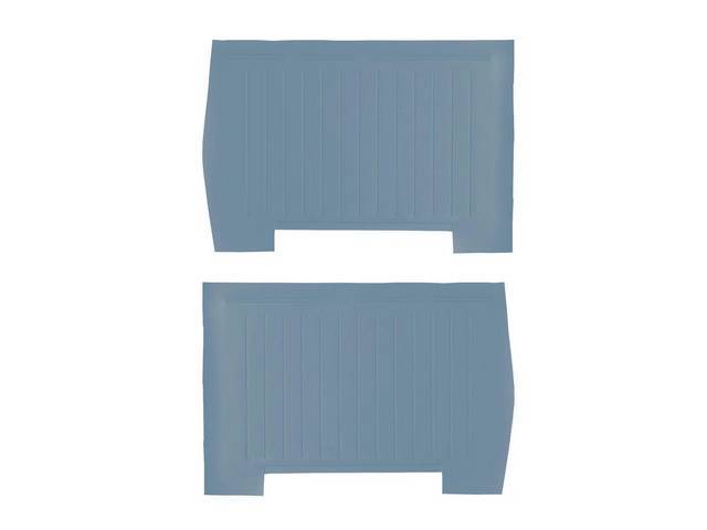 PANEL SET, Premium, Inside Quarter, Metallic Blue (Std listed as Light Blue), seville grain vinyl