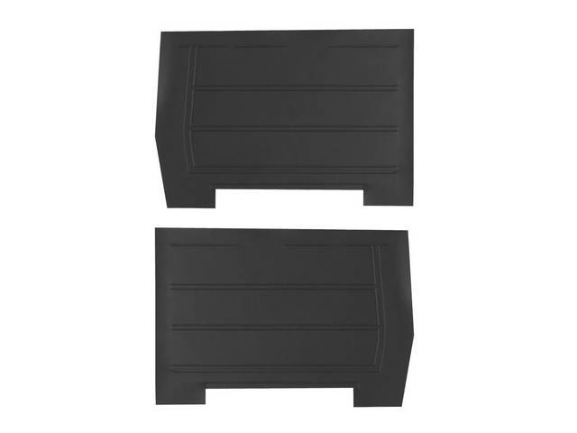 PANEL SET, Premium, Inside Quarter, Black, madrid grain vinyl