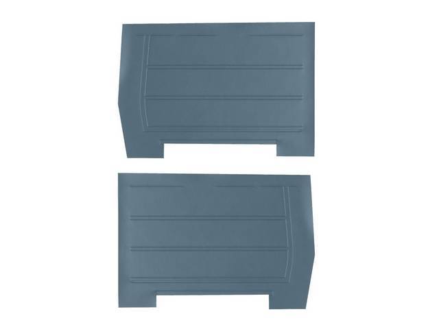 PANEL SET, Premium, Inside Quarter, Metallic Blue, madrid grain vinyl