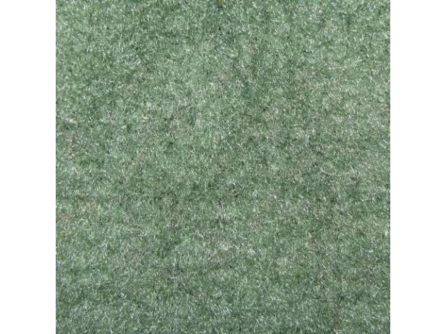 Storage Area Carpet, Sage Green (Light Green), molded to fit