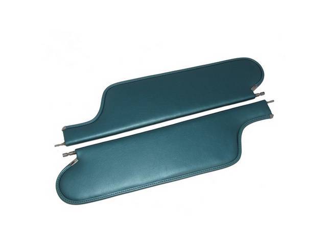 SUNVISOR SET, Aqua, PUI, Seville grain vinyl, repro