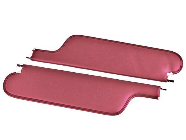 SUNVISOR SET, Premium, Red, Legendary, Madrid grain vinyl, repro