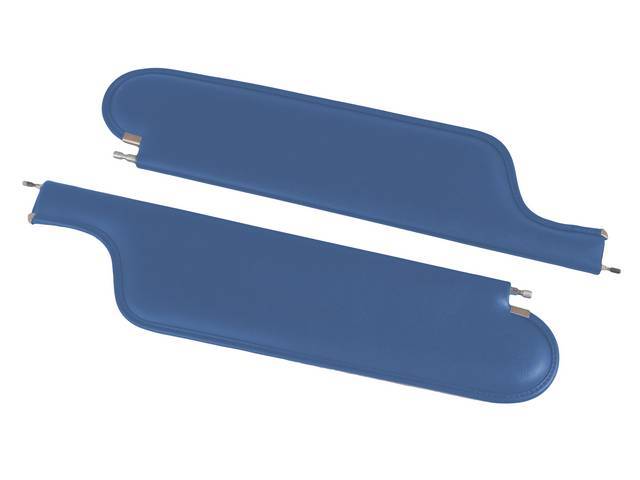 SUNVISOR SET, Premium, Bright Blue, Legendary, Madrid grain vinyl, repro