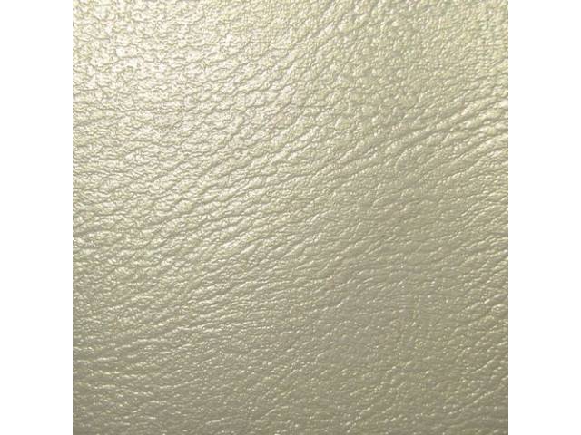 Upholstery Set, Premium, Front Buckets, Metallic Parchment (Std listed as Pearl), madrid grain vinyl, incl buttons