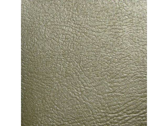 Upholstery Set, Premium, Front Buckets, Willow Gold (Std listed as Ivy Gold), madrid grain vinyl, incl buttons