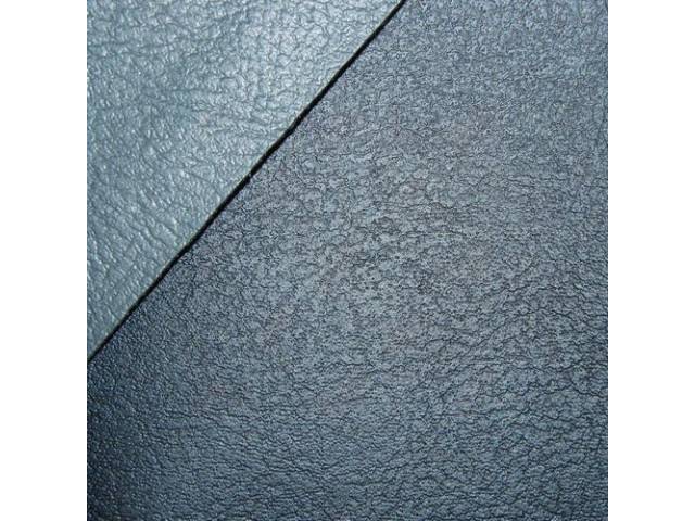 Upholstery Set, Premium, Front Bench, 50-50 split back w/o arm rest, Dark Metallic Blue - Light Metallic Blue, madrid grain vinyl w/ *fake* stitch heat-sealed back panel