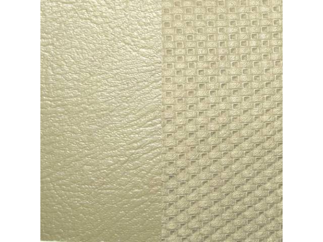 Upholstery Set, Premium, Rear Seat, Pearl White (Std listed as Pearl), madrid grain vinyl w/ heat sealed Diamond waffle grain insert