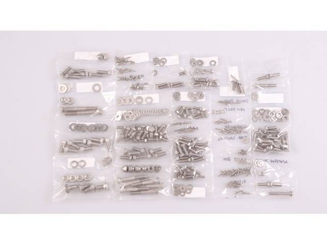 Cab Bolt Kit, Polished Hex Head Stainless Steel