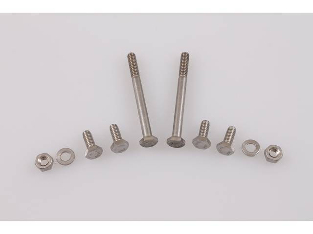 Bed Rear Cross Sill Mounting Kit, stainless steel