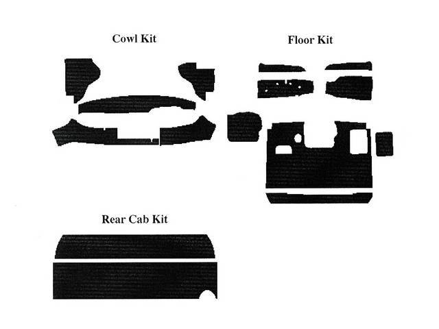 Acousti-Shield Kit, Sound and Temperature Insulation Kit