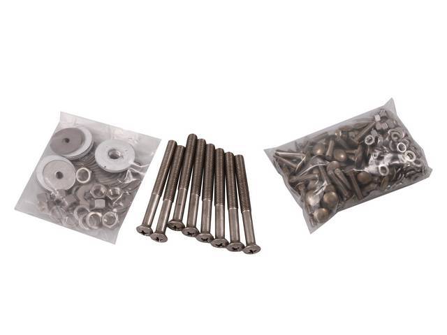 Bed Bolt Kit, stainless steel Carriage Bolts