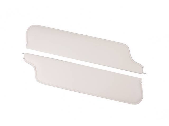 VISOR, MOONSKIN GRAIN, OFF WHITE, REPLACEMENT, PAIR