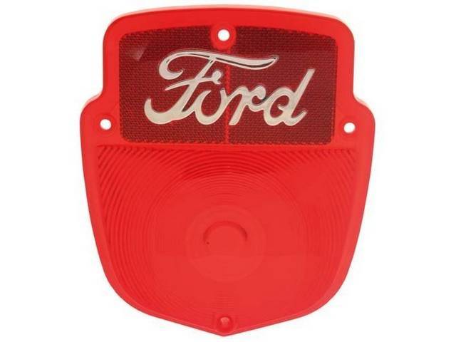 Tallight Lens, Shield style, Ford Script Emblem