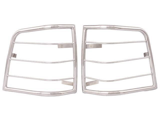 TAILLIGHT GUARD, ULTRA CHROME OVER STAINLESS STEEL, 1