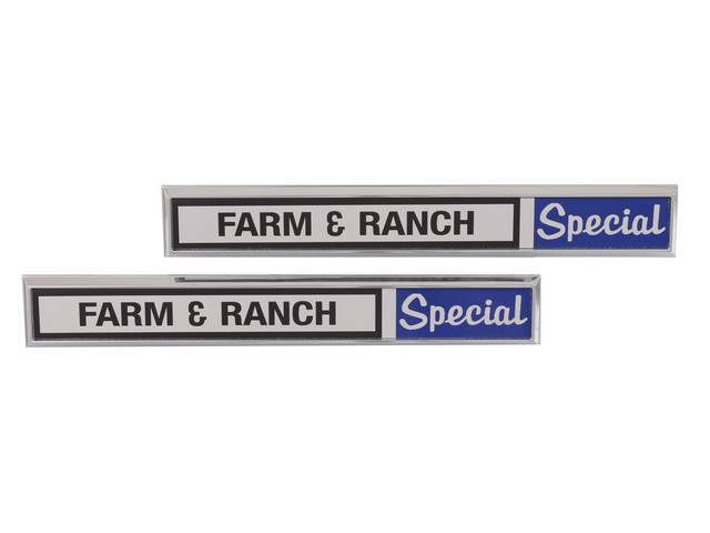 Cowl Side Emblems, “Farm and Ranch Special”