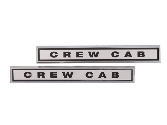 Cowl Side Emblems, “Crew Cab”