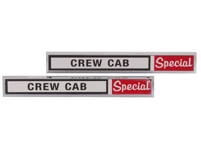 Cowl Side Emblems, “Crew Cab Special”