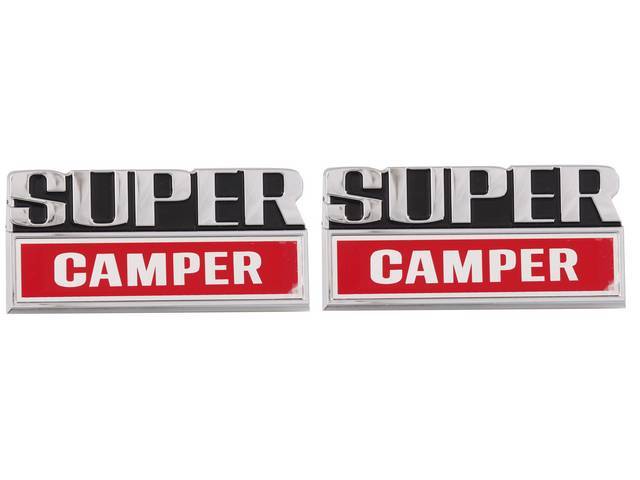 Cowl Side Emblems, “Super Camper”