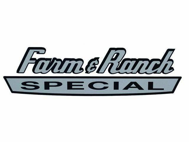 Cowl Side Transfer Emblems, “Farm and Ranch Special”