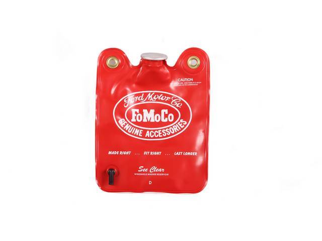 RESERVOIR, WINDSHIELD WASHER BAG, RED, SMALL FOMOCO