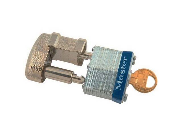 COUPLER LOCK, BY MASTER LOCK, GUARDS TRAILER ON