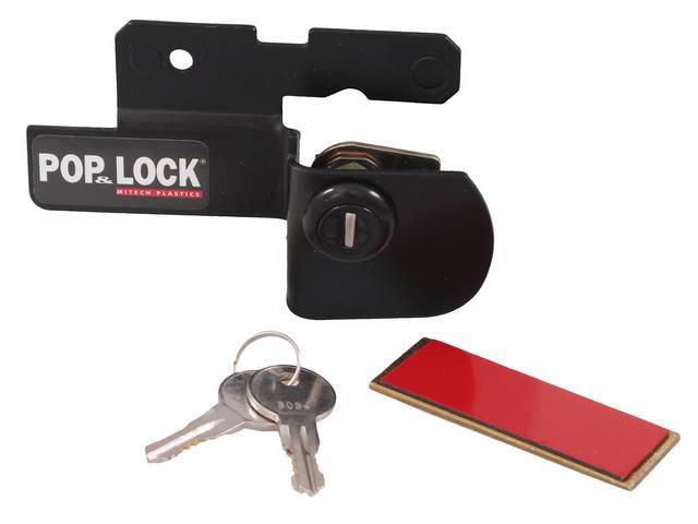 POP AND LOCK, TAILGATE SECURITY, PERMANENT MOUNT, BLACK
