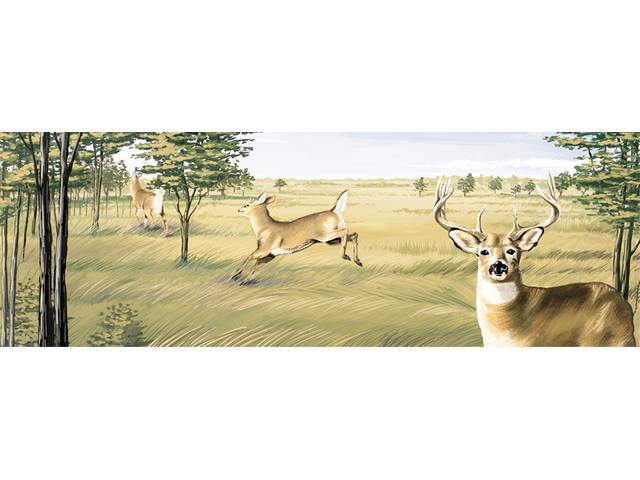 GLASSCAPES™, REAR WINDOW GRAPHICS, FIELD OF DEER, PRESSURE