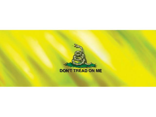 GLASSCAPES, REAR WINDOW GRAPHICS, DONT TREAD ON ME
