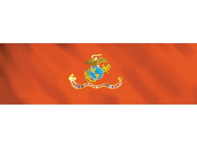 GLASSCAPES™, REAR WINDOW GRAPHICS, MARINE CORPS FLAG,  PRESSURE