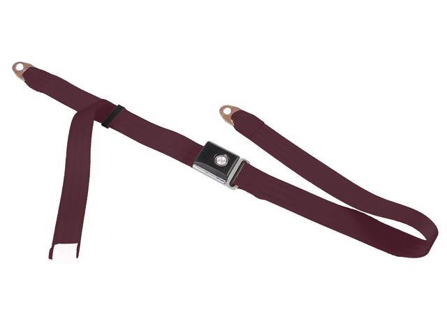 2 Point Seat Belt Assembly, maroon