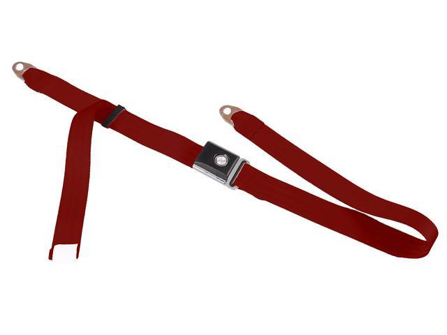 2 Point Seat Belt Assembly, red