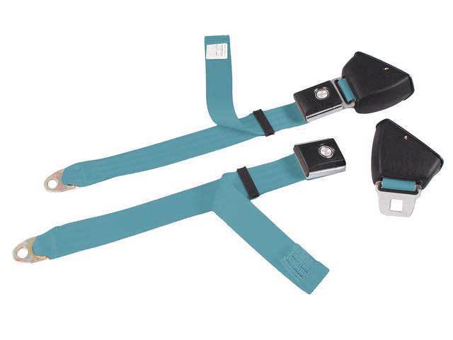 2 Point Retractable Seat Belt Assembly, jade