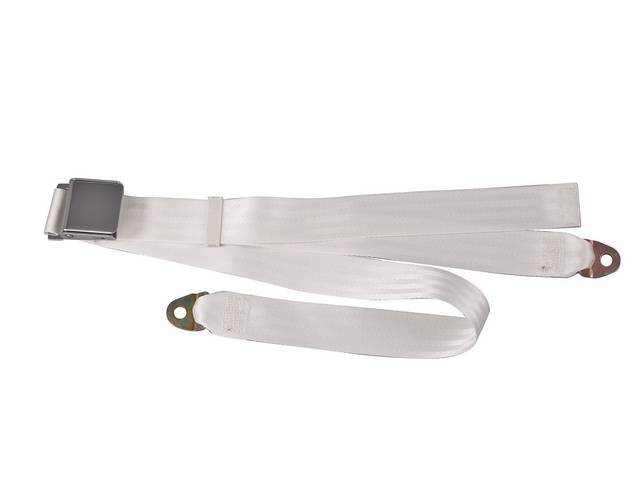 Classic Look 2 Point Seat Belt, white