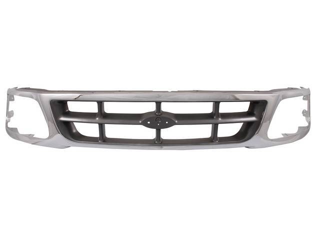 GRILLE, CHROME AND ARGENT