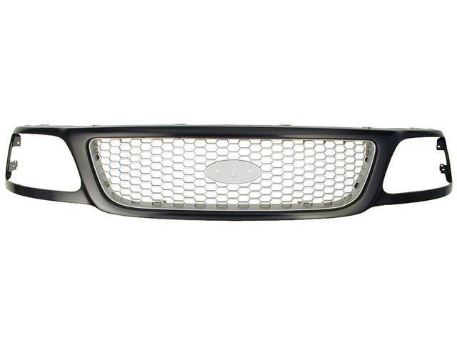 GRILLE, SILVER AND BLACK