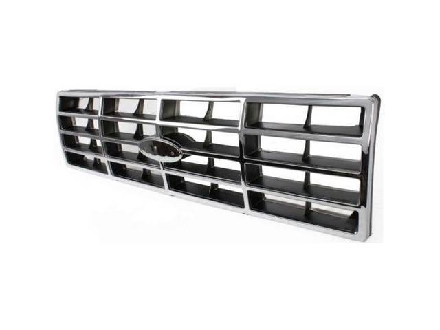 GRILLE, RADIATOR, CHROME AND CHARCOAL