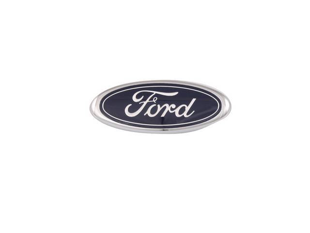 EMBLEM, GRILLE, *FORD* OVAL, CHROME AND BLUE