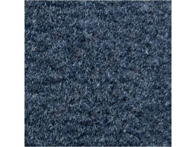 CARPET, CUT PILE NYLON, MOLDED, BLUE