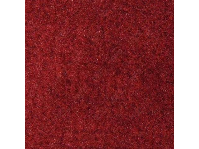 CARPET, CUT PILE NYLON, MOLDED, OXBLOOD