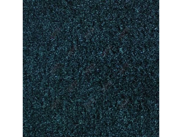 CARPET, CUT PILE NYLON, MOLDED, BLUE