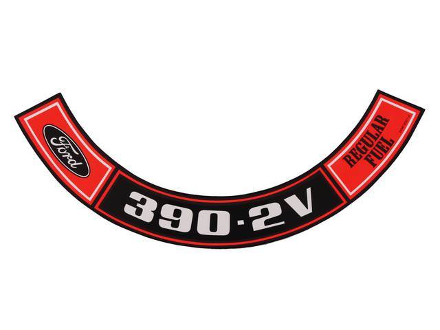 DECAL, AIR CLEANER, 390-2V