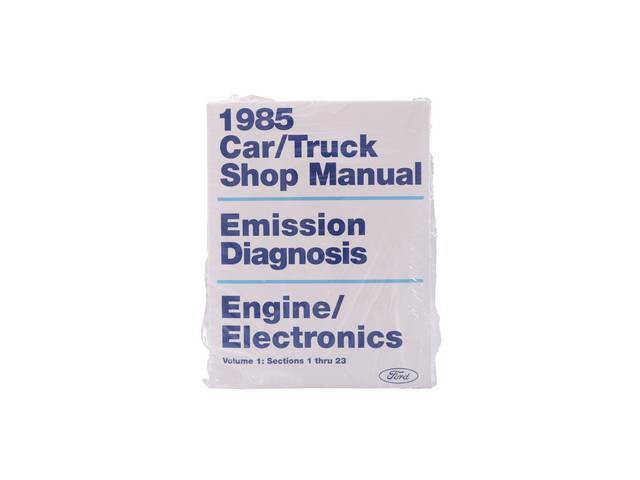 DIAGNOSIS MANUAL, ENGINE, ELECTRONICS AND EMISSIONS, 1985 FORD TRUCKS