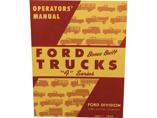 OWNERS MANUAL, 1950 Truck