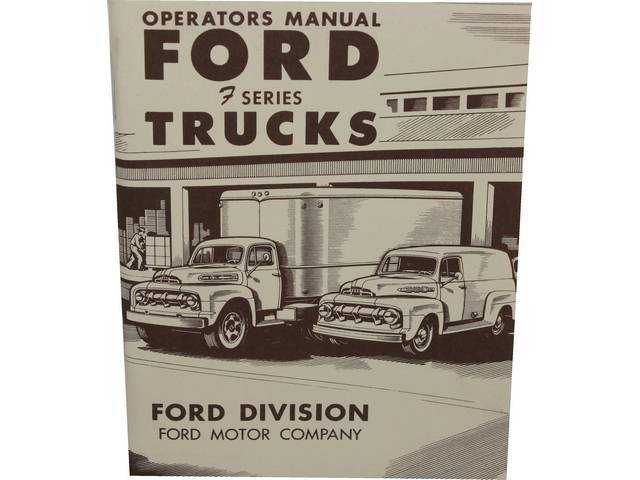 OWNERS MANUAL, 1951 Truck