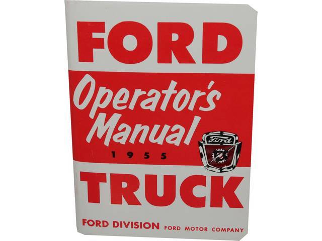 OWNERS MANUAL, 1955 Truck