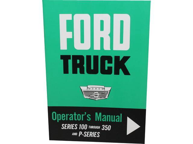 OWNERS MANUAL, 1964 Truck